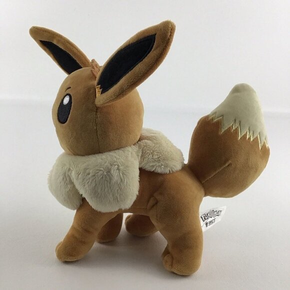 Nintendo Pokemon Eevee 8" Plush Stuffed Toy Official Wicked Cool Toys 2019 - Picture 2 of 6